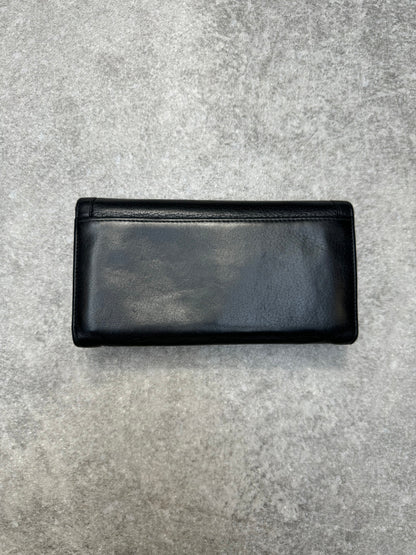 Gucci Bamboo Accent Buckle Leather Long Wallet