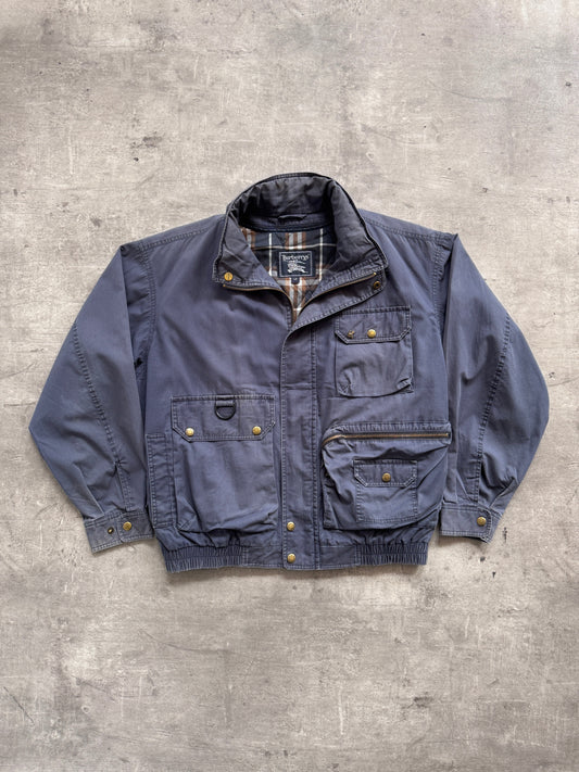 1980's Burberry Japan Faded Modular Utility Blouson | Large, Multicoloured