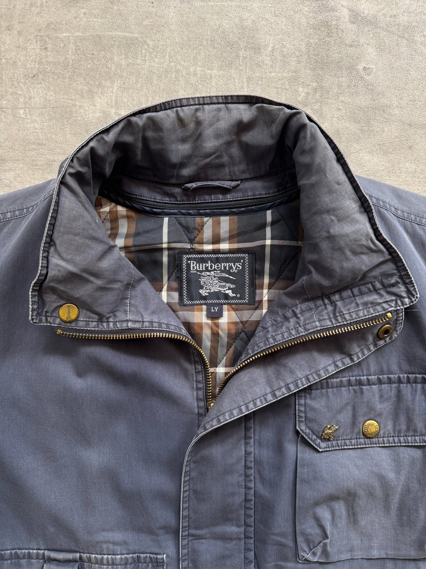 1980's Burberry Japan Faded Modular Utility Blouson | Large, Multicoloured
