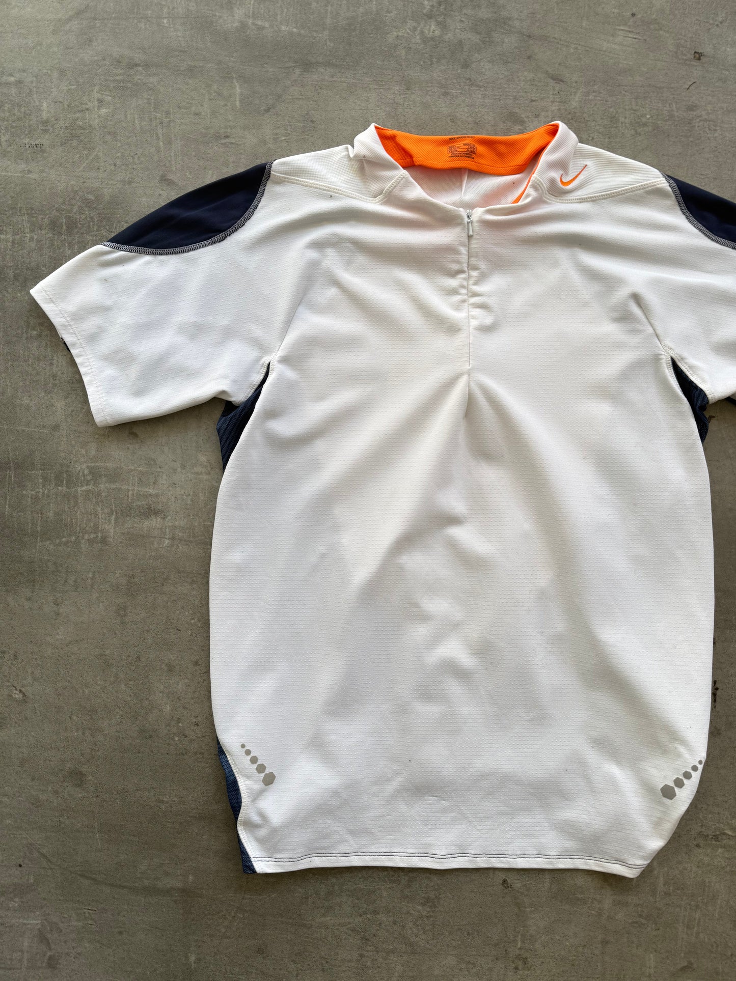 2005 Nike Sphere Tony Spackman Orange Swoosh Top | Medium, Multicoloured
