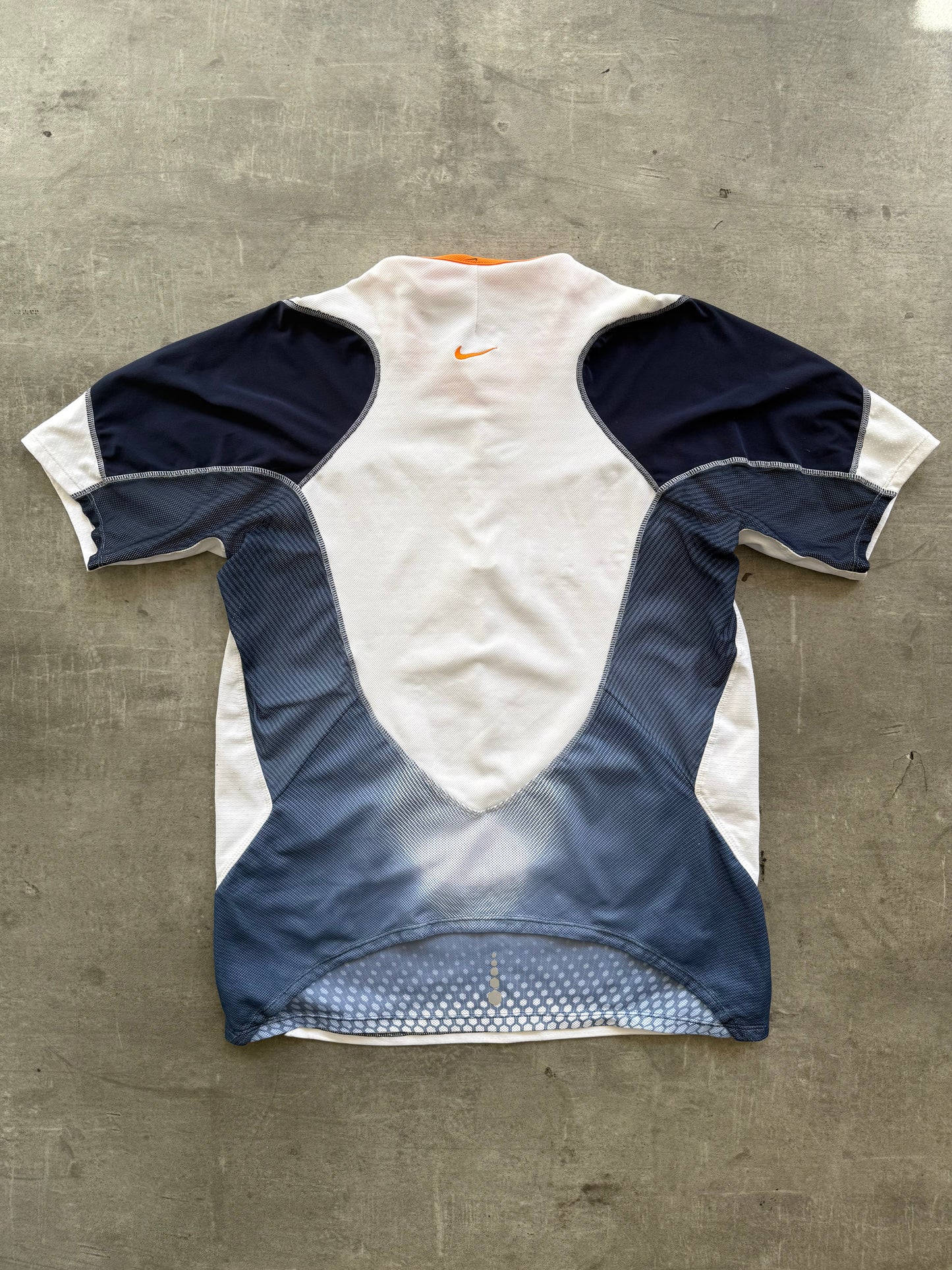 2005 Nike Sphere Tony Spackman Orange Swoosh Top | Medium, Multicoloured