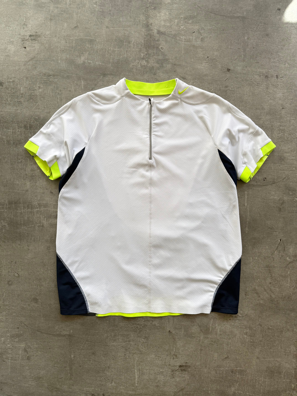 2006 Nike Sphere Tony Spackman Contrast Green Structured Top | Large, Multicoloured