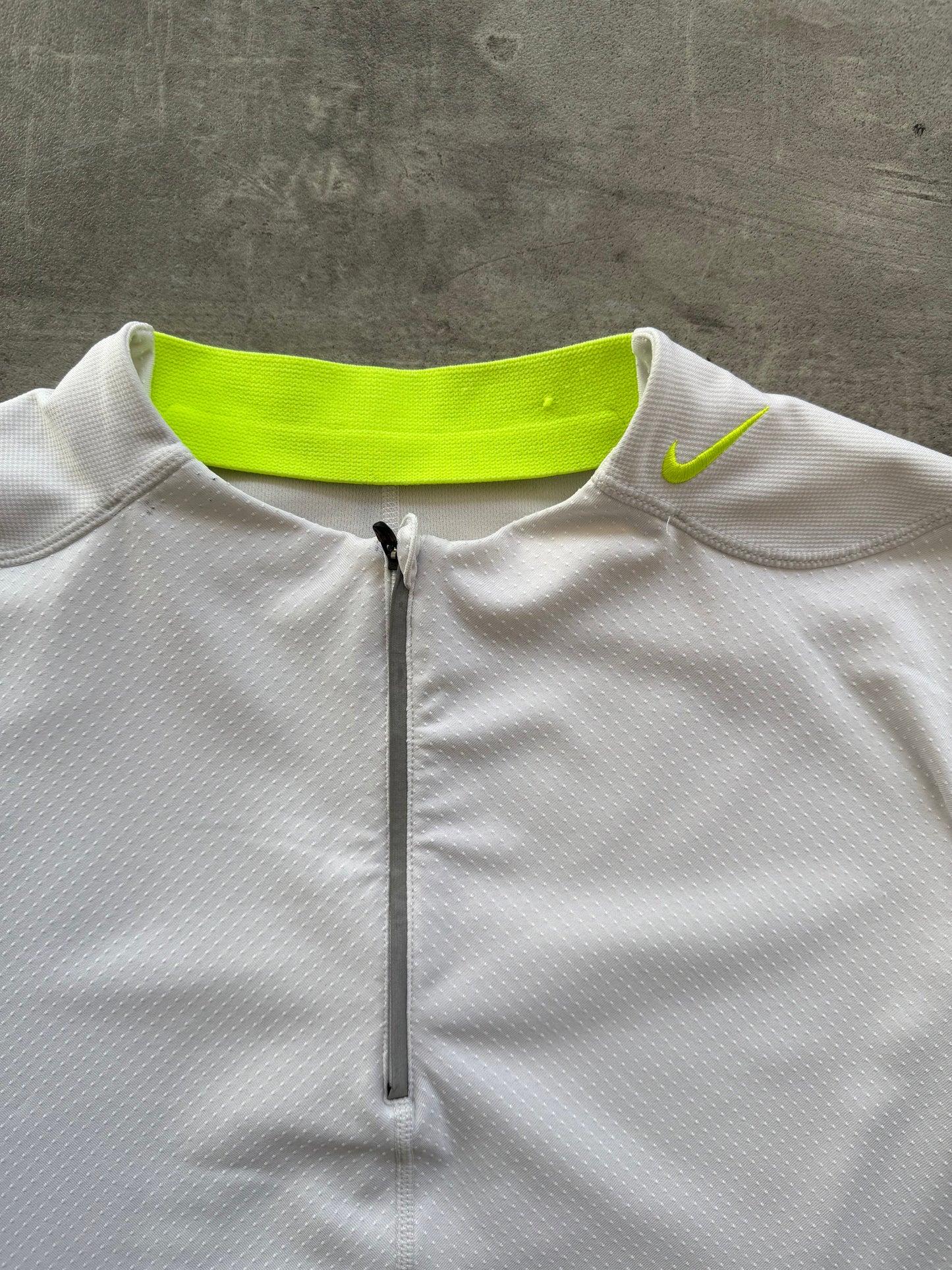 2006 Nike Sphere Tony Spackman Contrast Green Structured Top | Large, Multicoloured