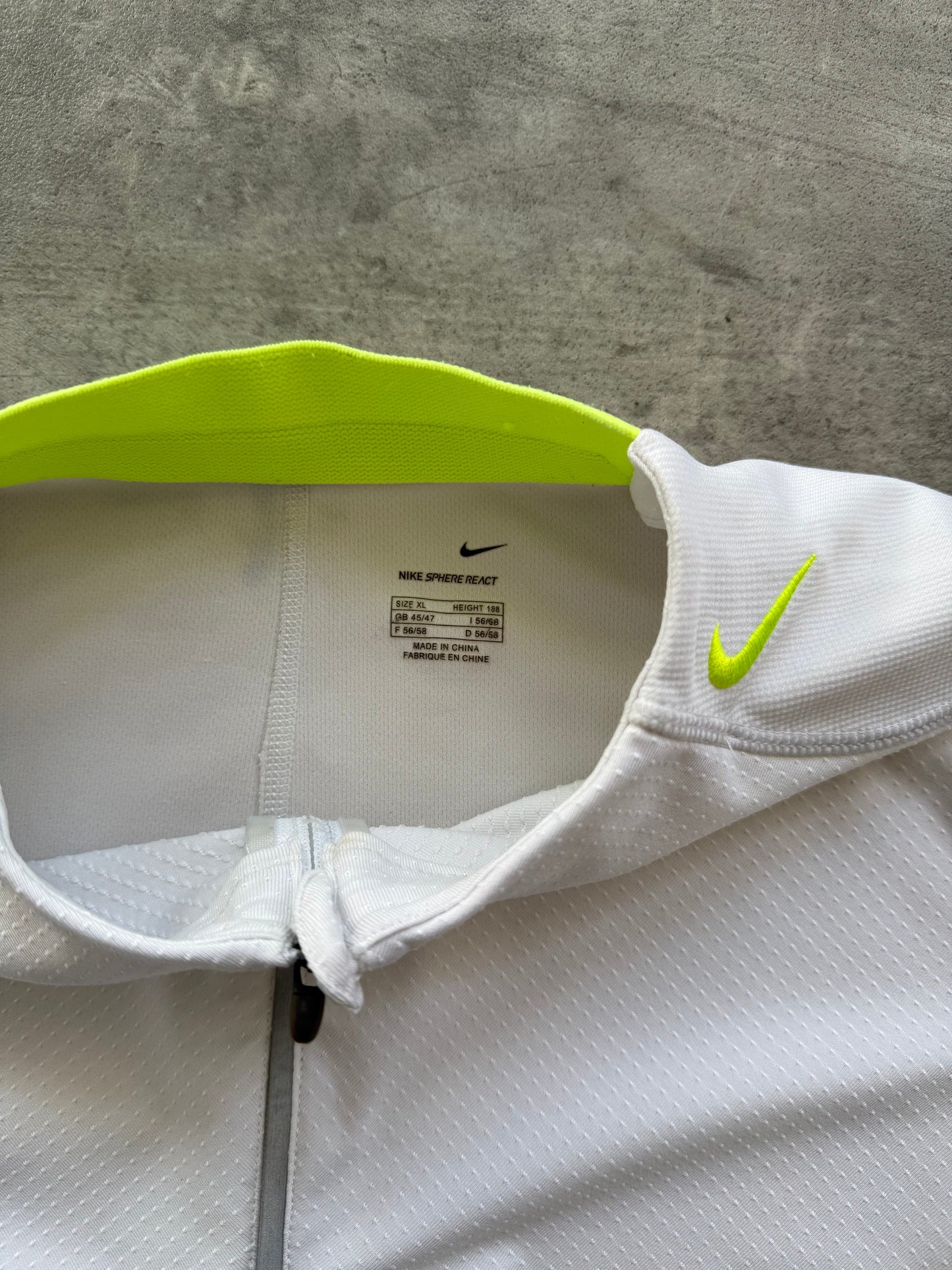 2006 Nike Sphere Tony Spackman Contrast Green Structured Top | Large, Multicoloured