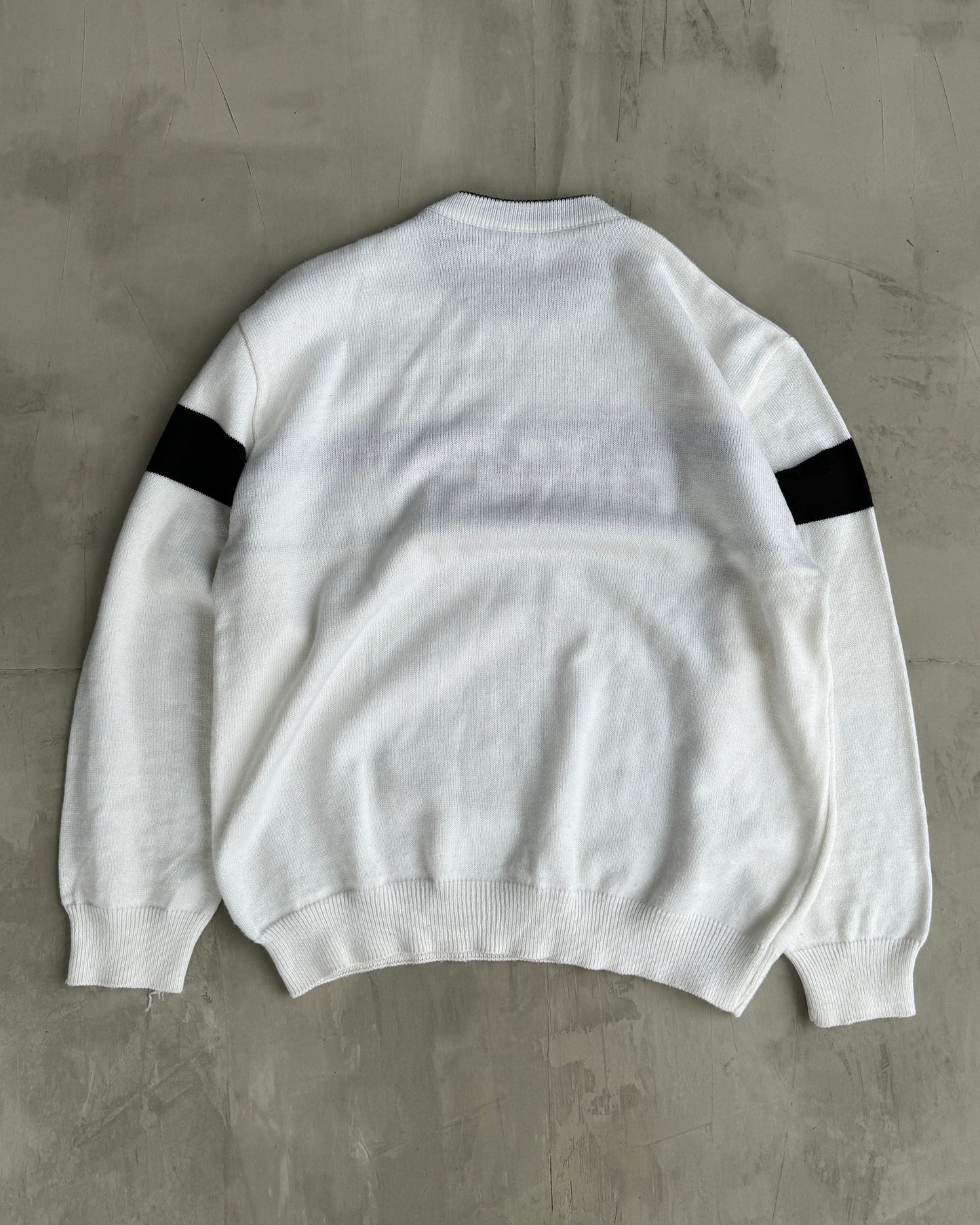 DIESEL 2000'S SPELL OUT LOGO KNIT SWEATSHIRT - XL | XL, Black