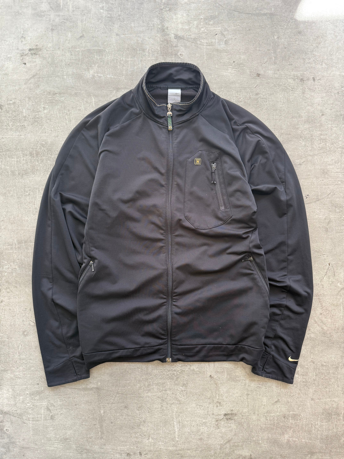 Rare 2000's Nike Shox Black Full Zip Sweatshirt | Extra Large, Multicoloured