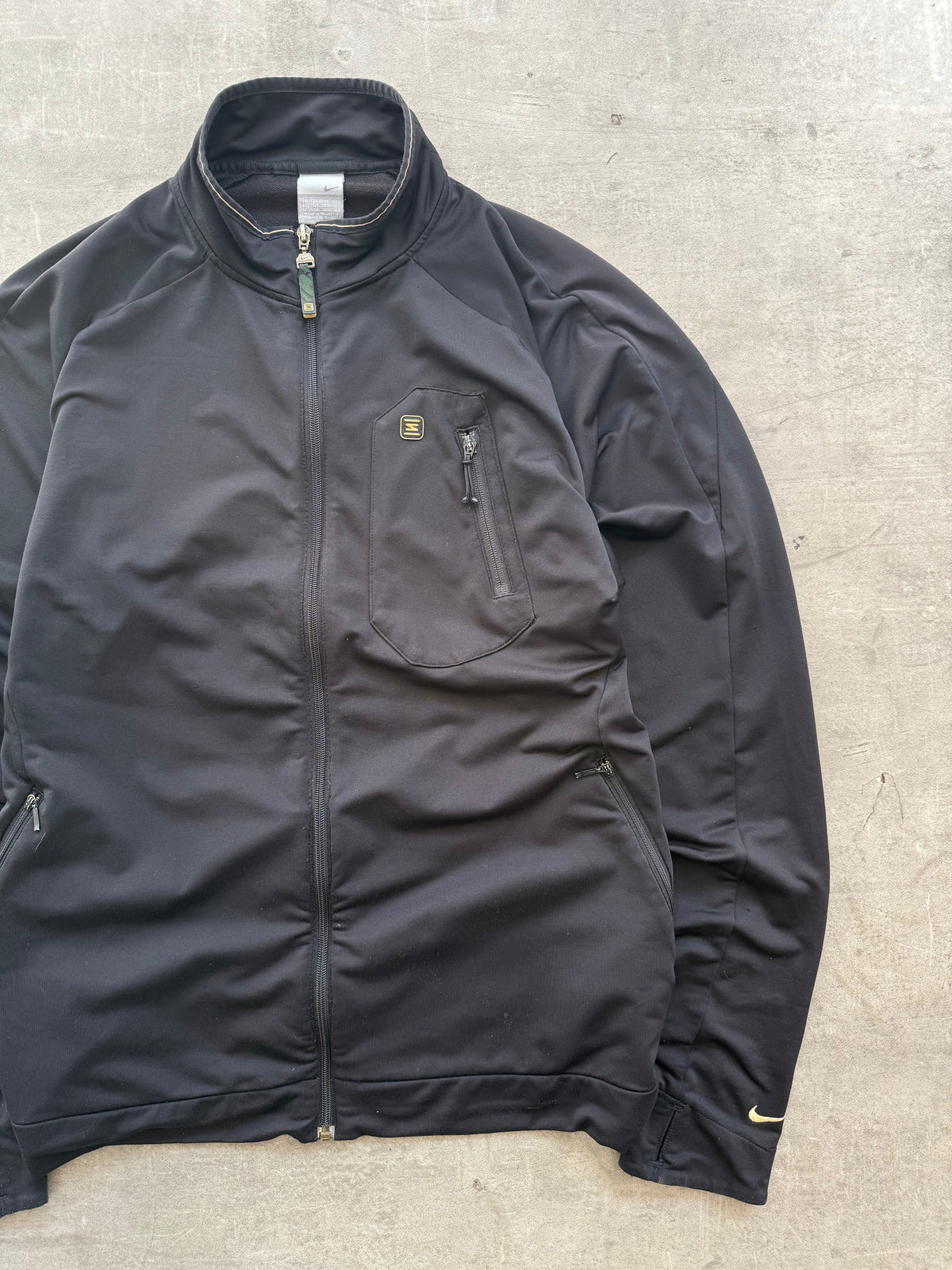 Rare 2000's Nike Shox Black Full Zip Sweatshirt | Extra Large, Multicoloured