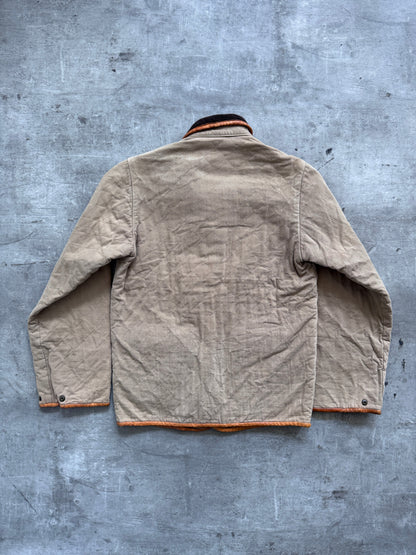Kapital Japan Diamond Quilt Canvas Leather Trim Field Jacket | Small, Multicoloured