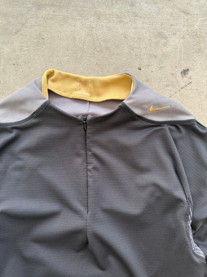 2005 Nike Sphere Tony Spackman Grey Toned Structured LS Top | Small, Multicoloured
