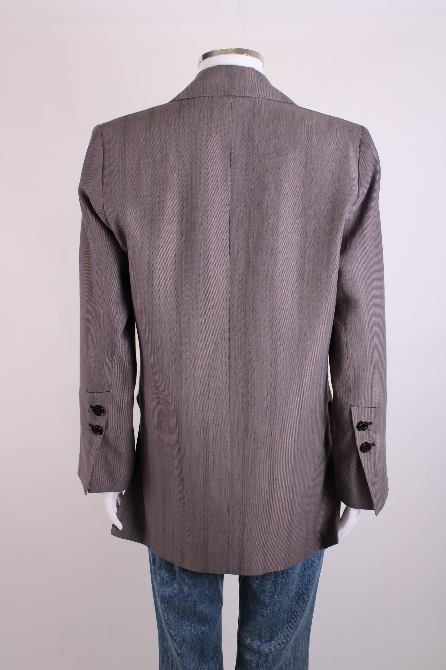 Ganni High Side Slit Blazer Grey 6 | O/S, Grey