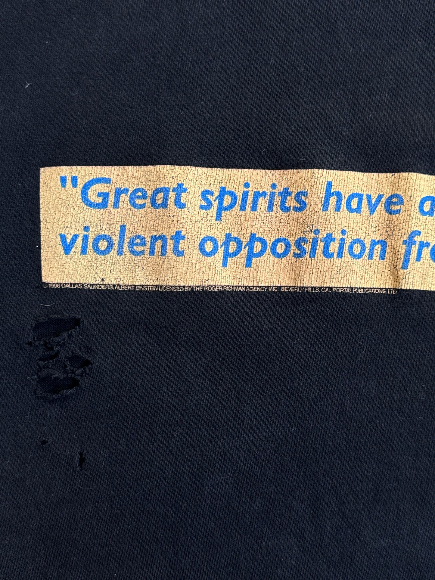 1996 Albert Einstein Single Stich Graphic Tee