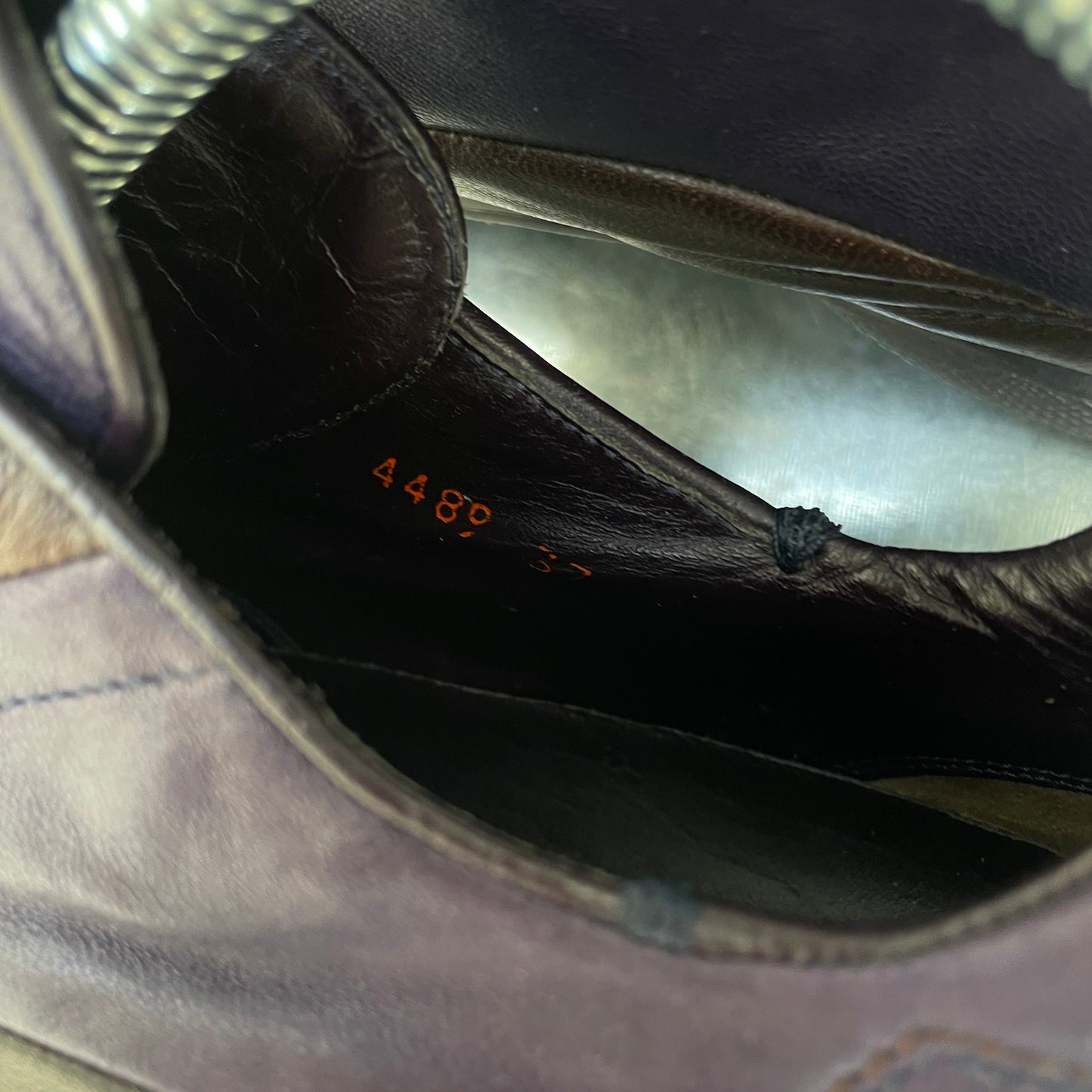 Prada Purple & Brown 00s Leather Trainers | SMALL, Multicoloured