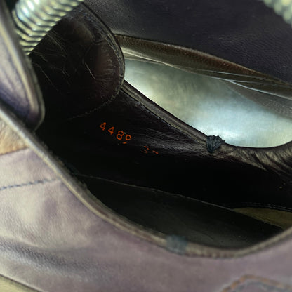 Prada Purple & Brown 00s Leather Trainers | SMALL, Multicoloured