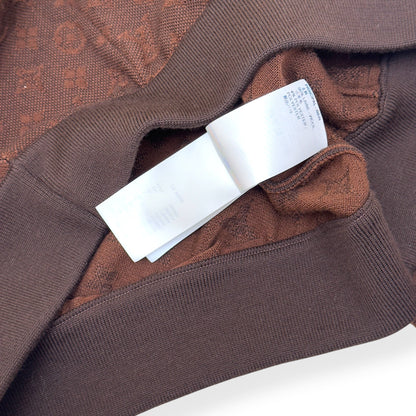 Louis Vuitton Wool Monogram Track Hoodie Brown - Authenticity