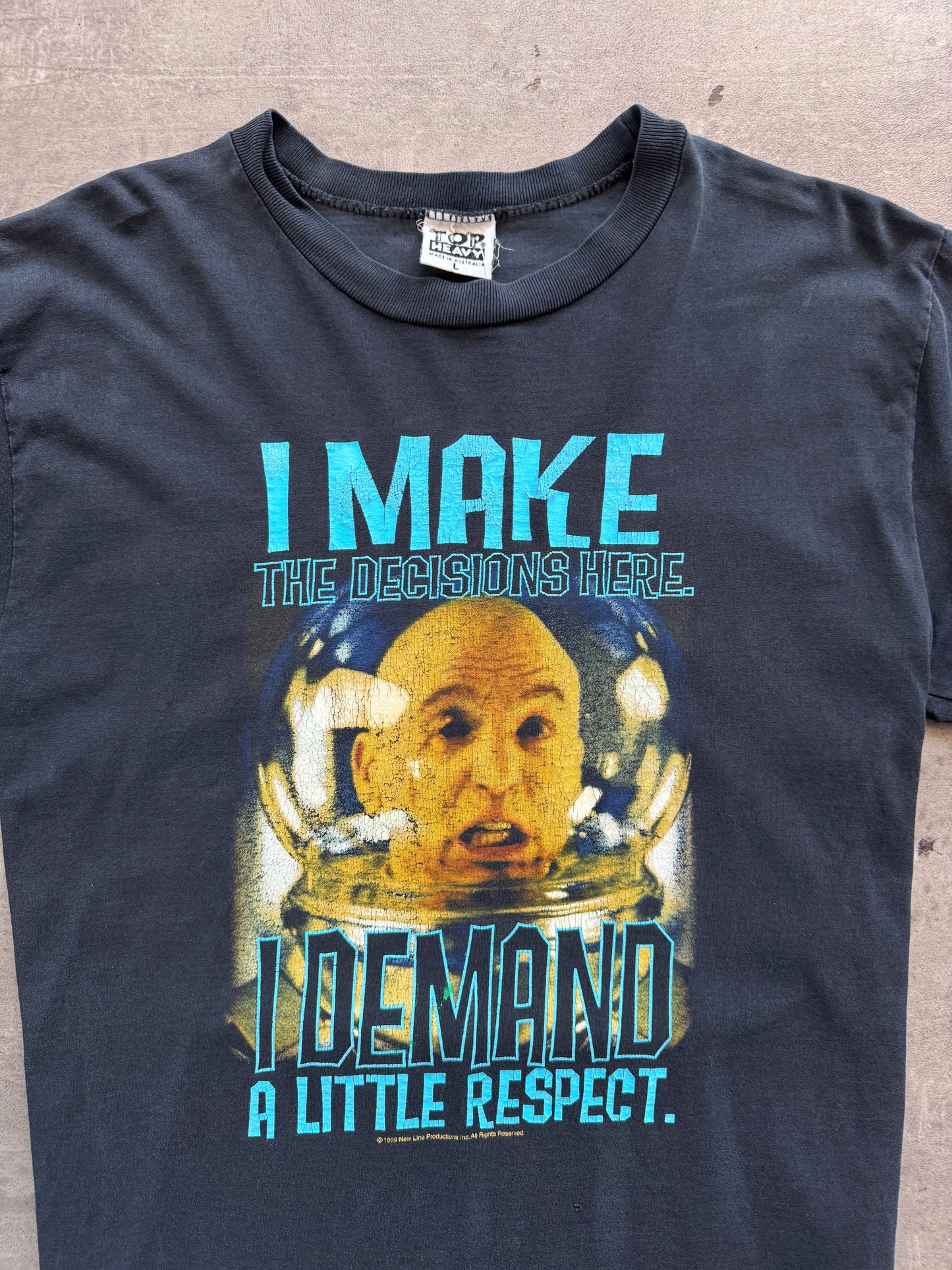 1999 Austin Powers "Dr. Evil" Movie Promo Graphic Tee | Large, Multicoloured