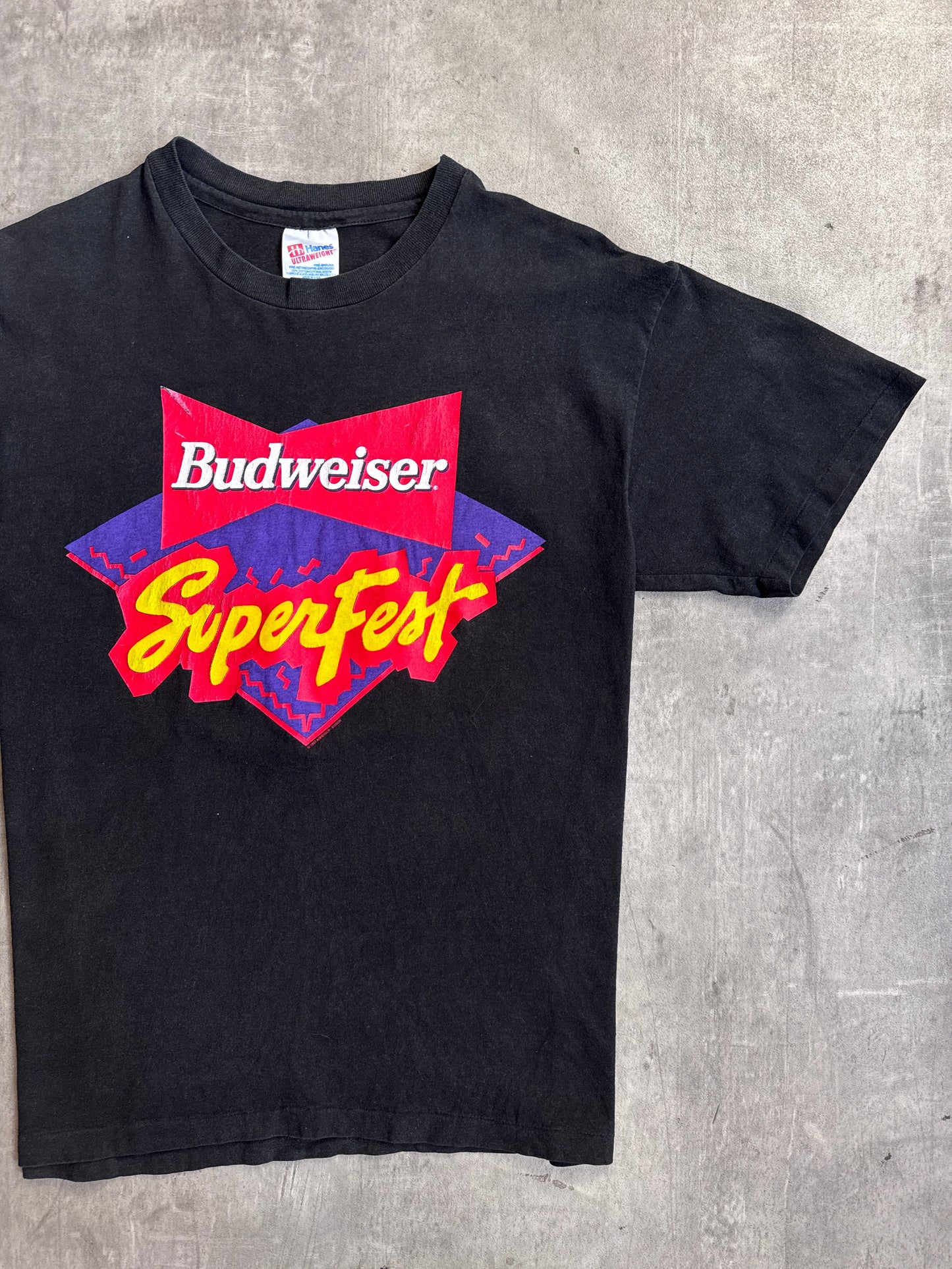 Budweiser SuperFest Concert 93' Hanes Cotton Graphic Tee