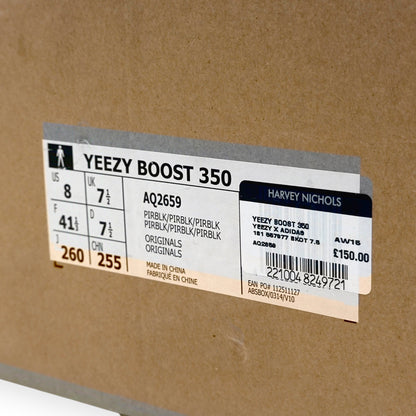 YEEZY BOOST 350 SNEAKER PIRATE BLACK UK7.5 | UK 7.5, Black