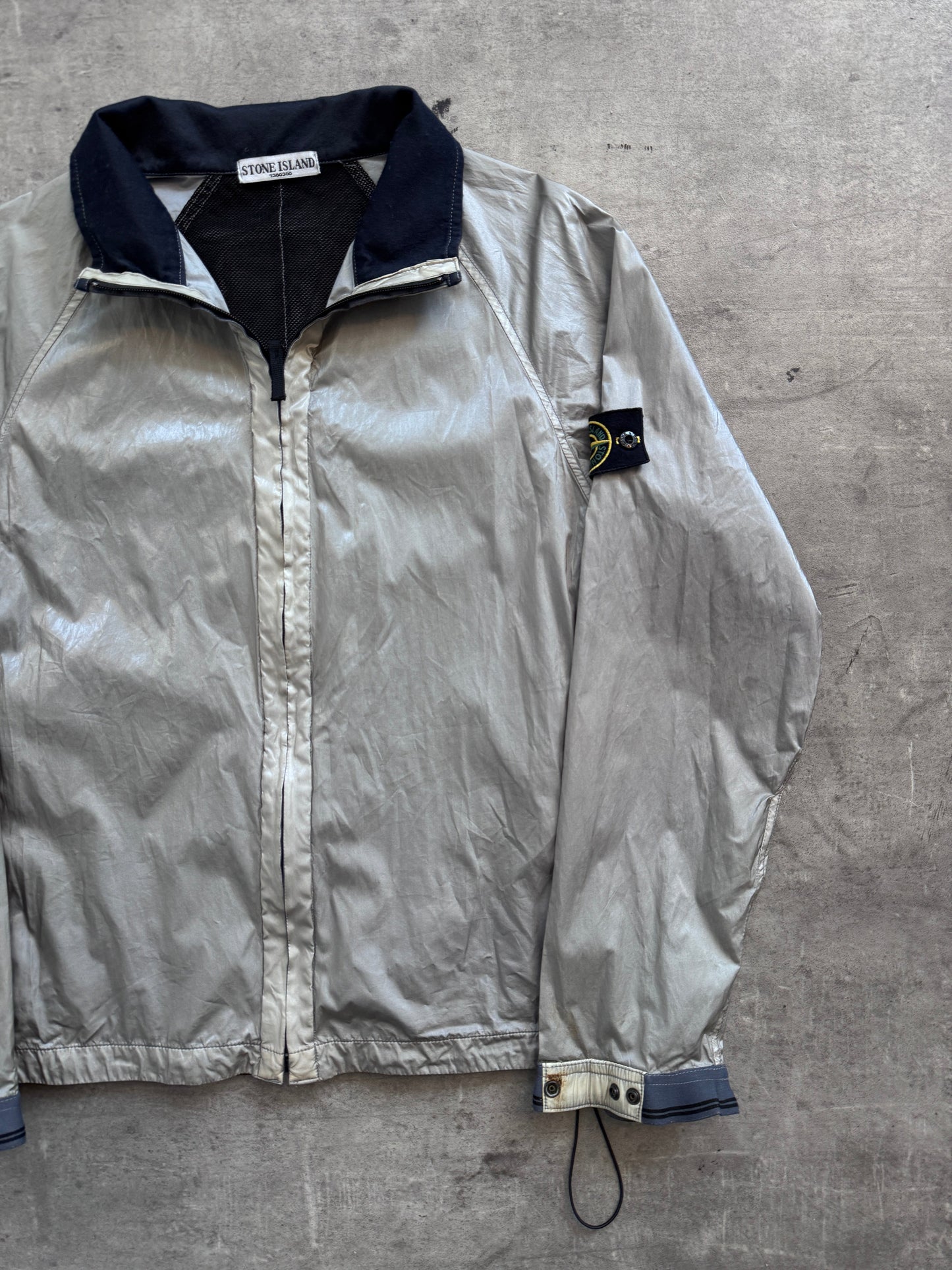 S/S 2008 Stone Island Grey Technical Spalmatura Jacket | Large, Multicoloured