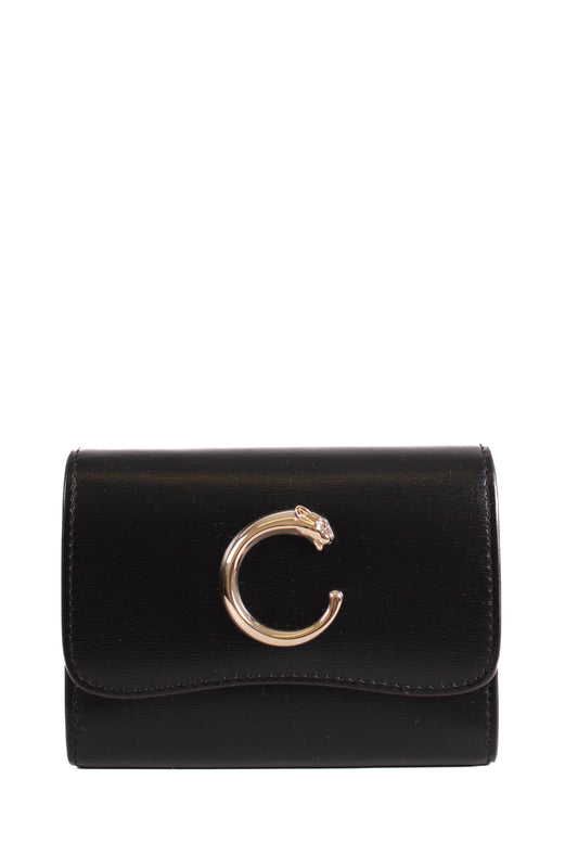 Cartier Panthera Mini Leather Purse Black | O/S, Black