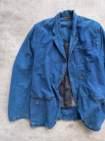 Kapital Garment Dyed Work Jacket W/ Modular Wool Gilet | Medium, Multicoloured