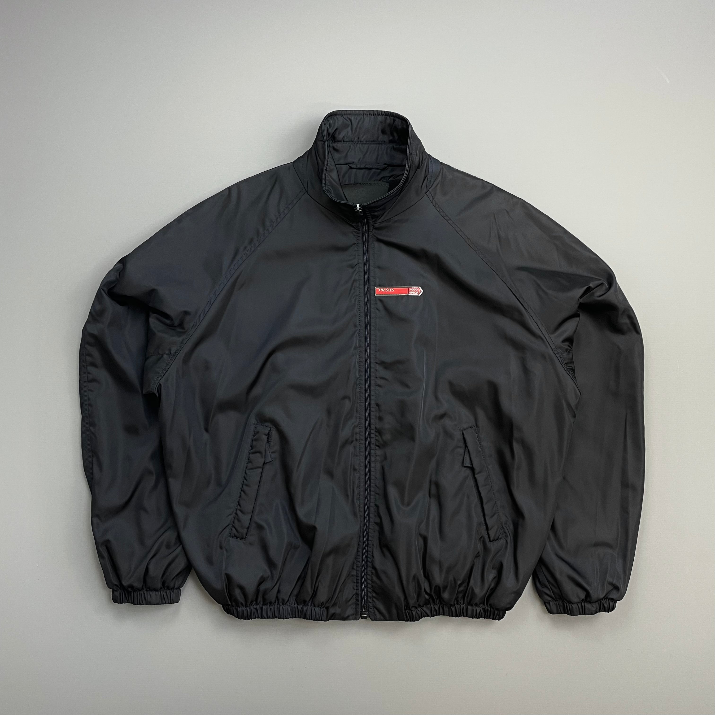 Prada Sport Navy 2000 Nylon '1000 Miglia' Fleece-Lined Bomber