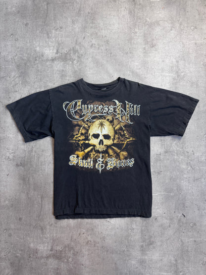 Cypress Hill 90s Distressed Skull & Bones Graphic Tee