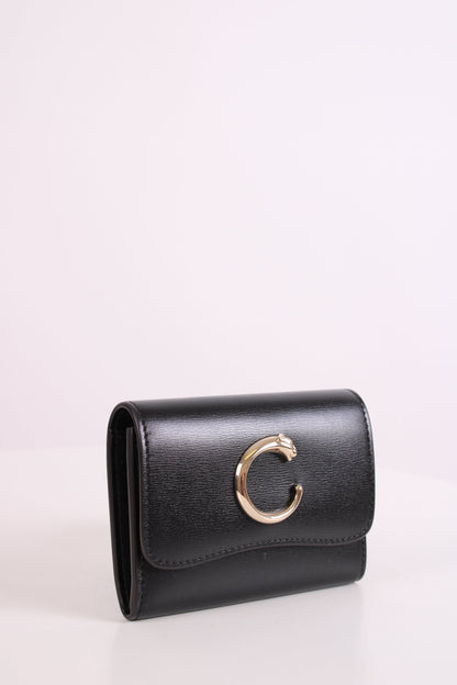 Cartier Panthera Mini Leather Purse Black | O/S, Black