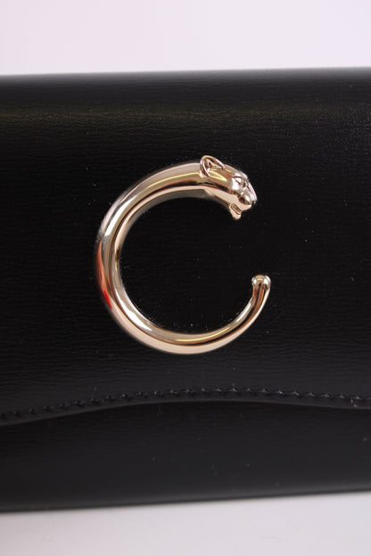 Cartier Panthera Mini Leather Purse Black | O/S, Black