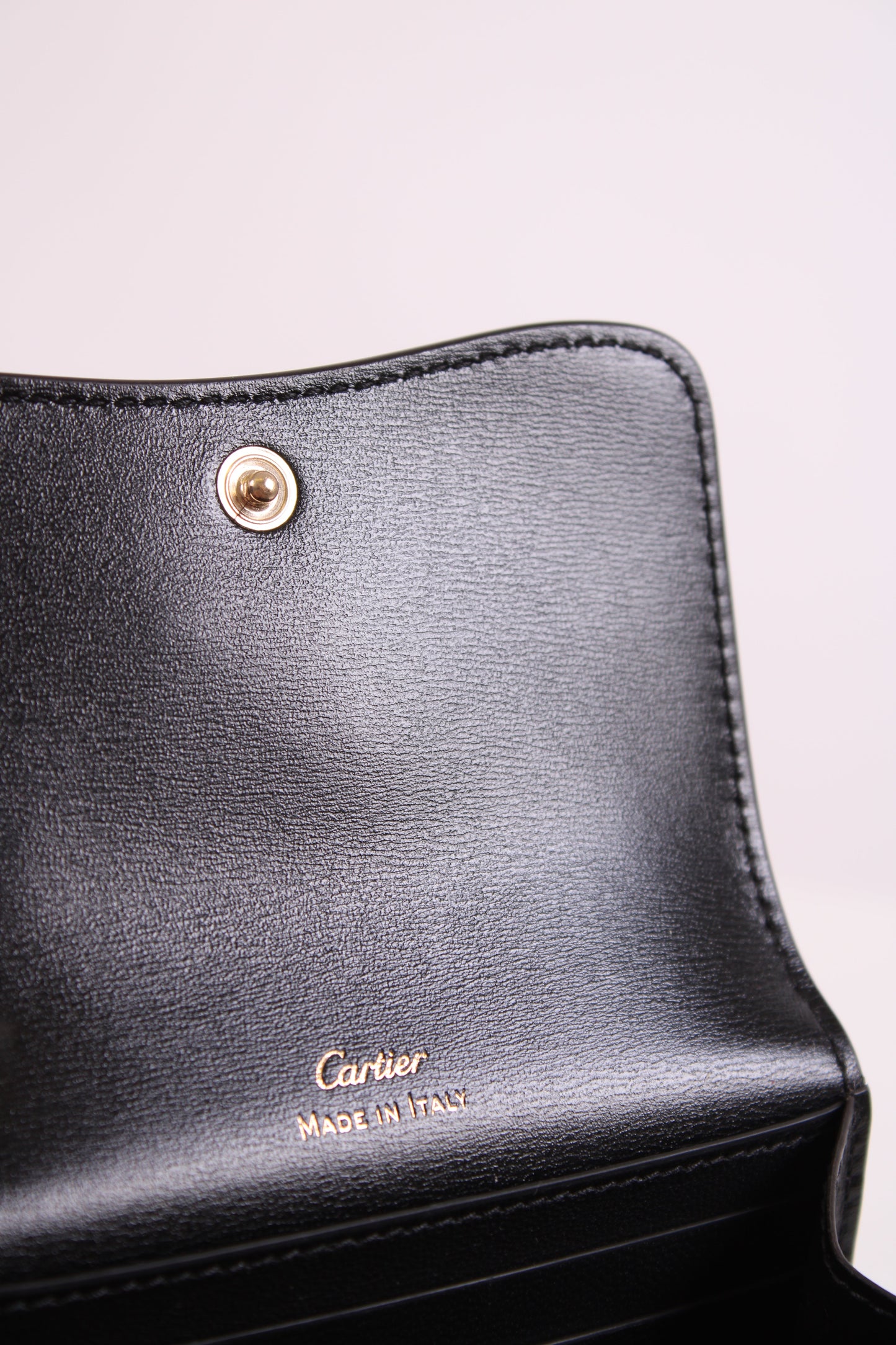 Cartier Panthera Mini Leather Purse Black | O/S, Black