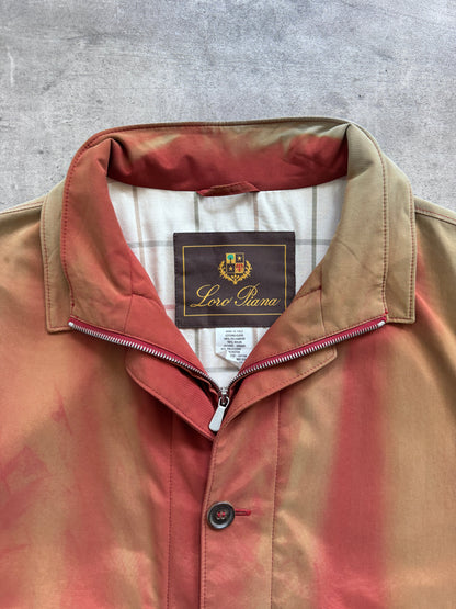 1990's Loro Piana Iridescent Ombre Layered Sailing Vest | Extra Large, Red