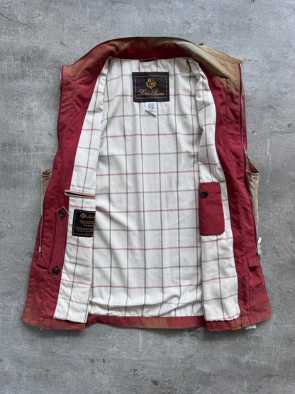 1990's Loro Piana Iridescent Ombre Layered Sailing Vest | Extra Large, Red