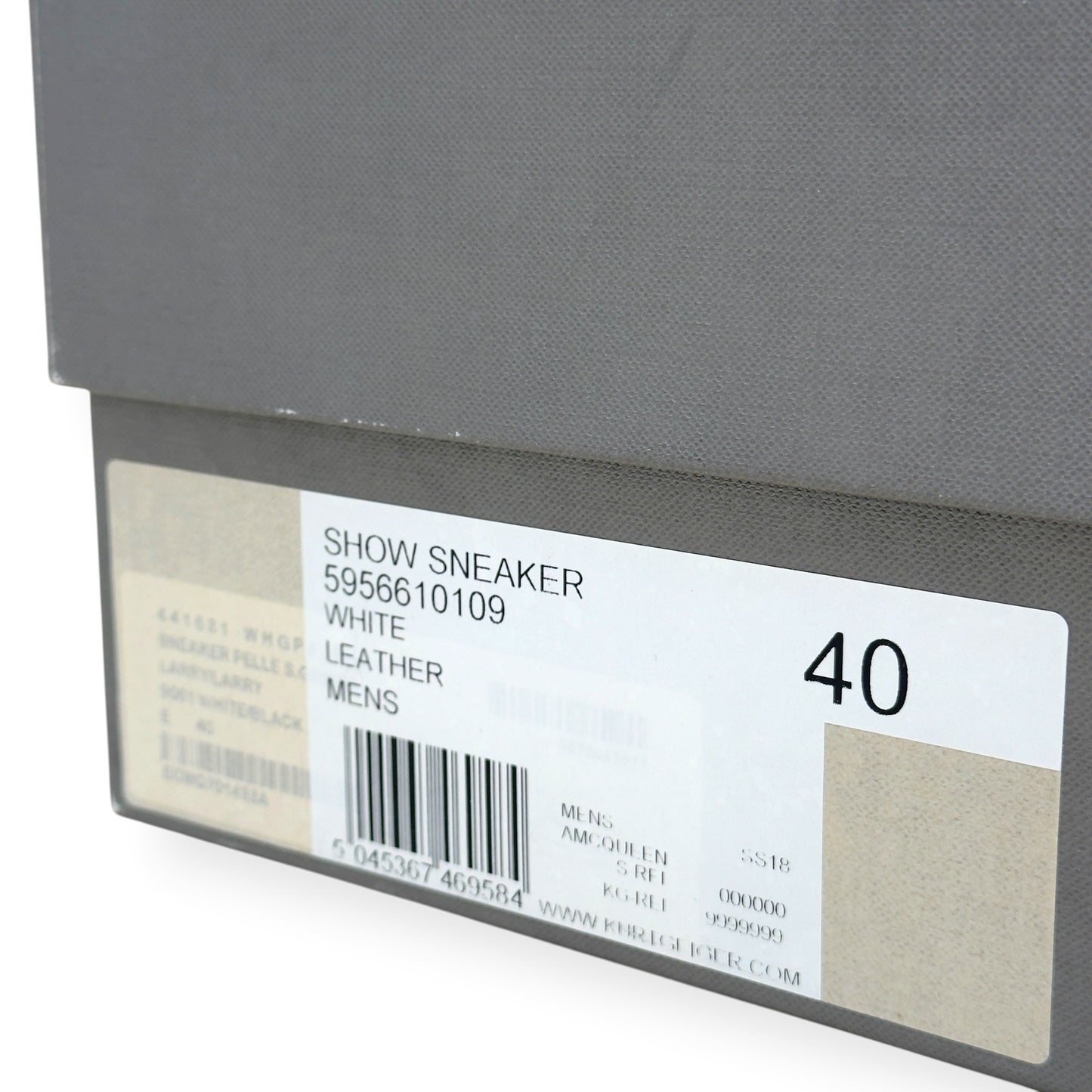 ALEXANDER MCQUEEN OVERSIZED SNEAKER WHITE/ BLACK 40 / UK6 | UK 6, Black