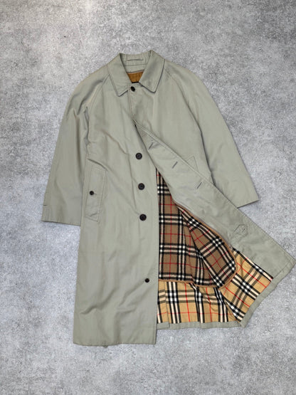 Burberry Detachable Nova Check Wool Lined Long Trench