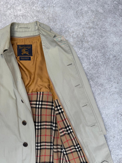 Burberry Detachable Nova Check Wool Lined Long Trench