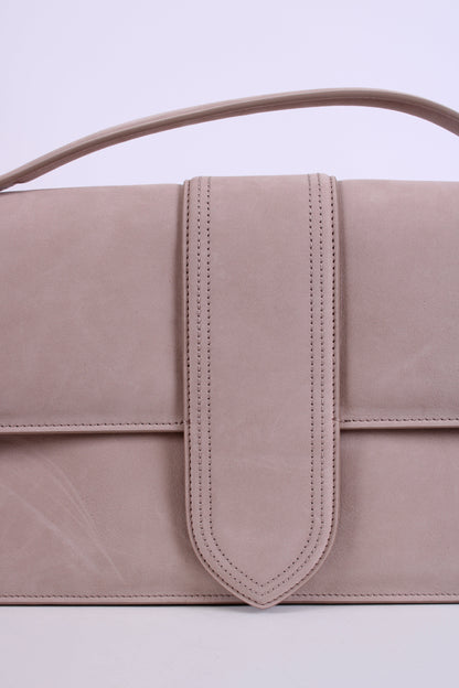 Jacquemus La Grande Bambino Suede Bag Beige | O/S, Beige