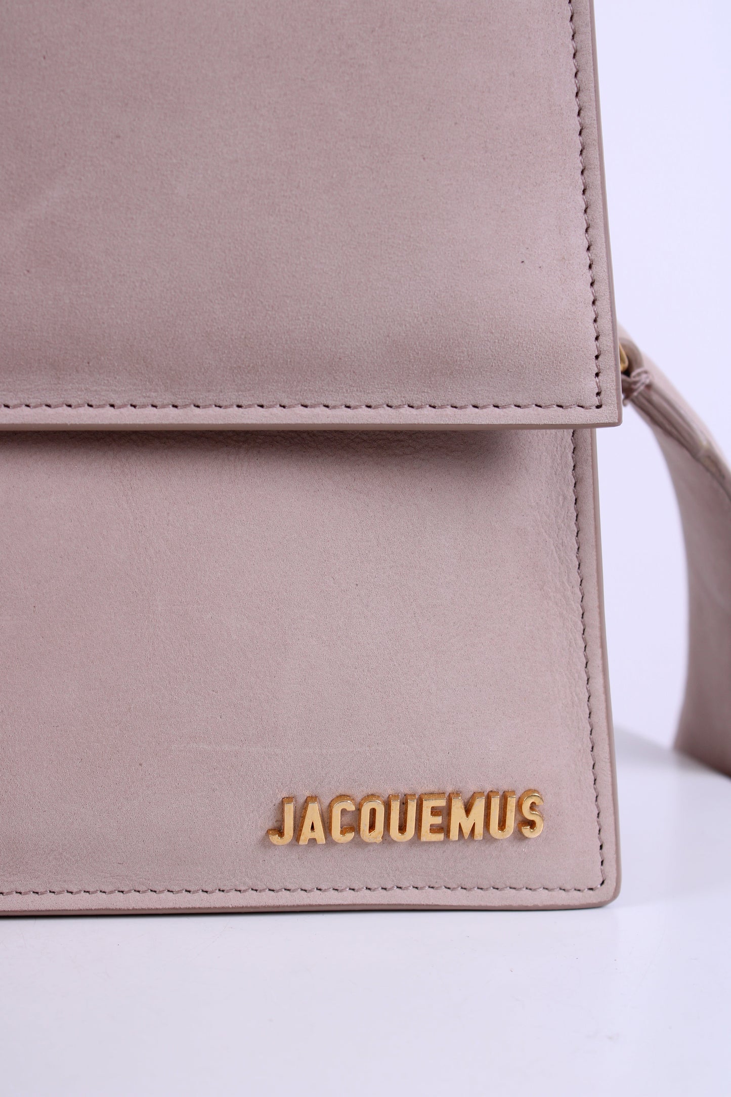Jacquemus La Grande Bambino Suede Bag Beige | O/S, Beige
