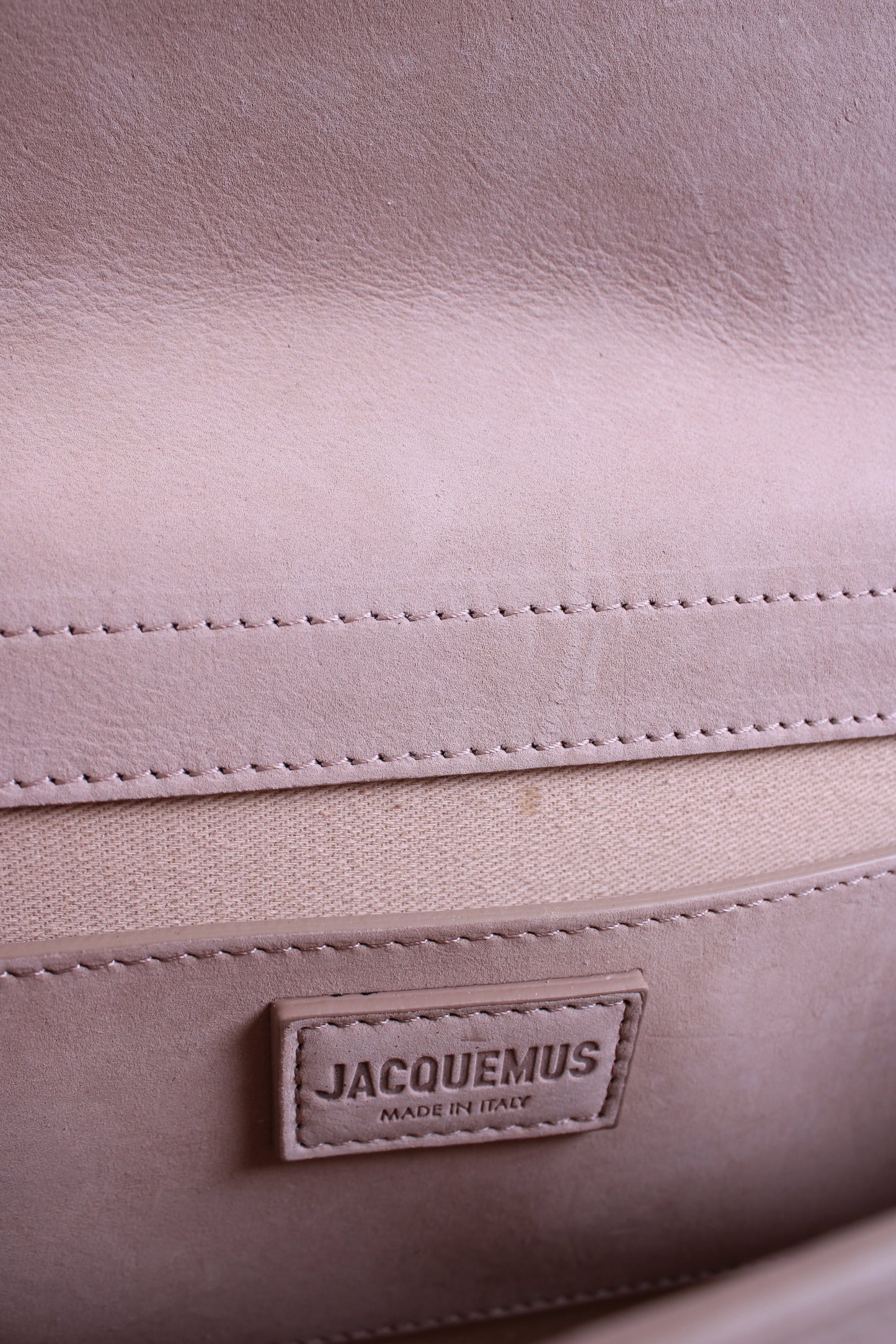 Jacquemus La Grande Bambino Suede Bag Beige | O/S, Beige