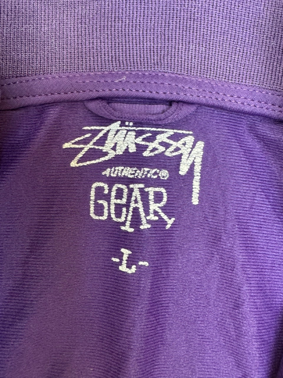 Stussy Crown Logo Purple Zip Jacket