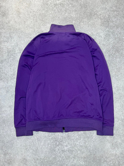 Stussy Crown Logo Purple Zip Jacket