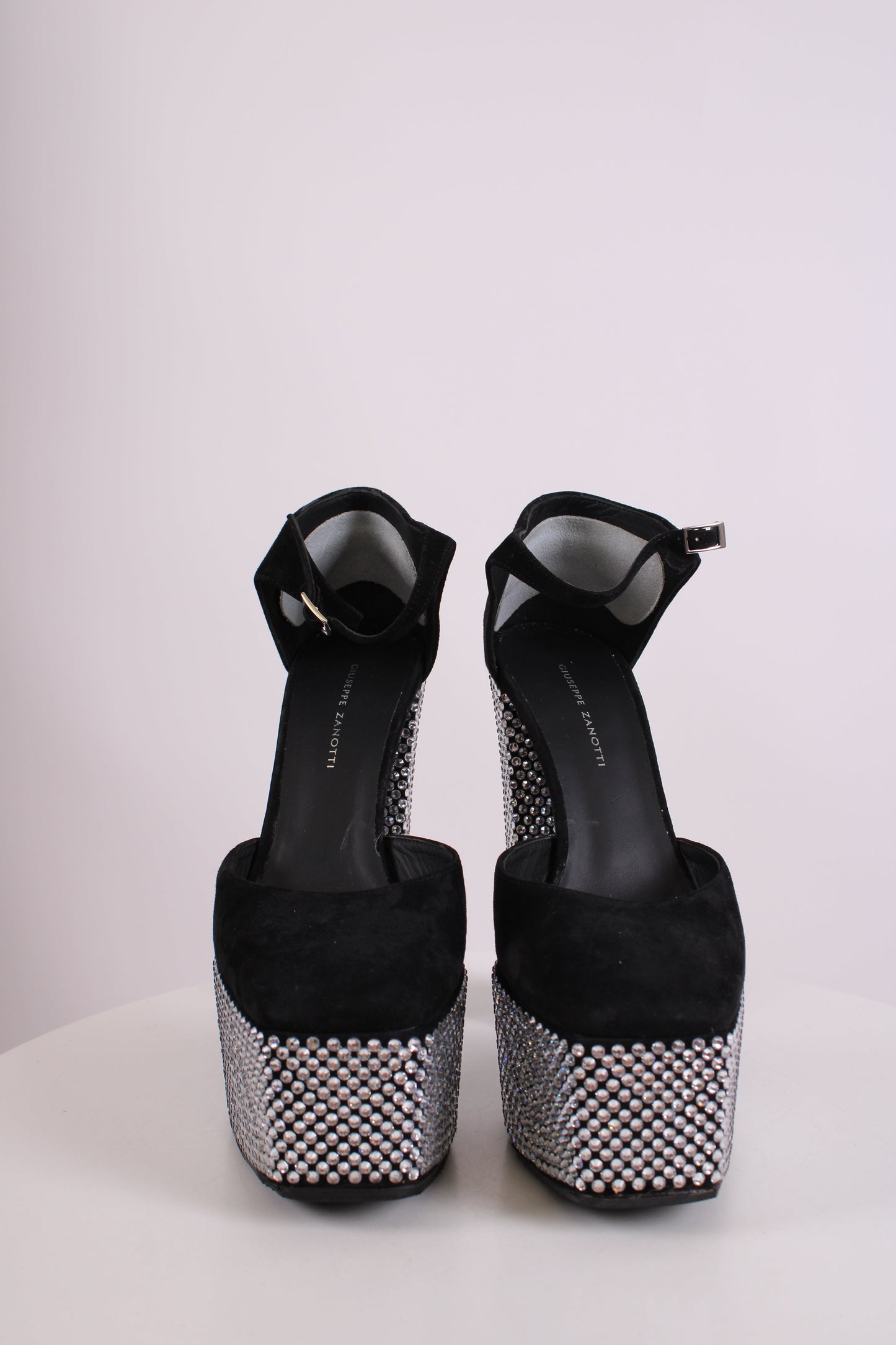 Giuseppe Zanotti Bebe Crystal Embellished Heels Black 39 | O/S, Black
