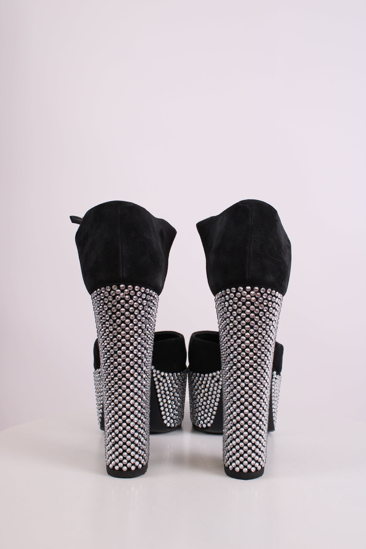 Giuseppe Zanotti Bebe Crystal Embellished Heels Black 39 | O/S, Black