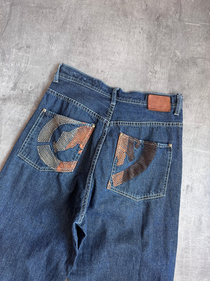 Ecko Embroidered Back Pocket Detailed Jeans