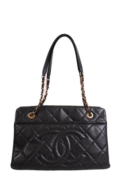Chanel Timeless CC Caviar Tote Black | O/S, Black