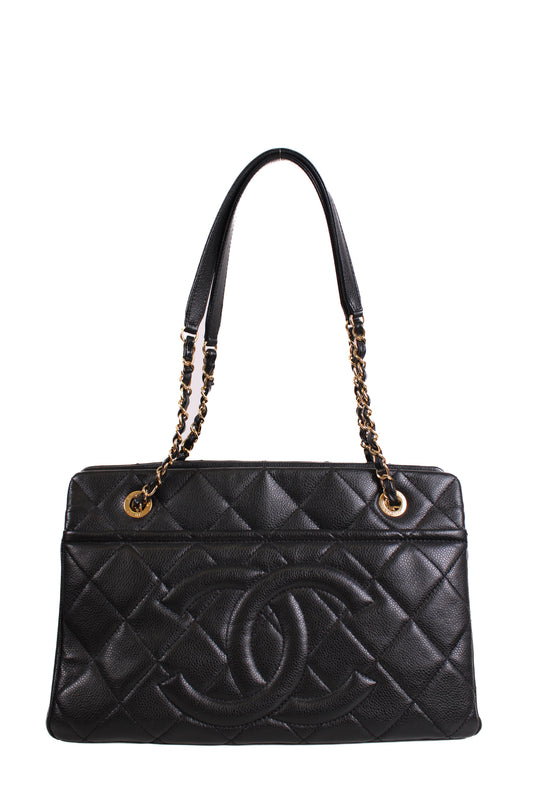 Chanel Timeless CC Caviar Tote Black | O/S, Black