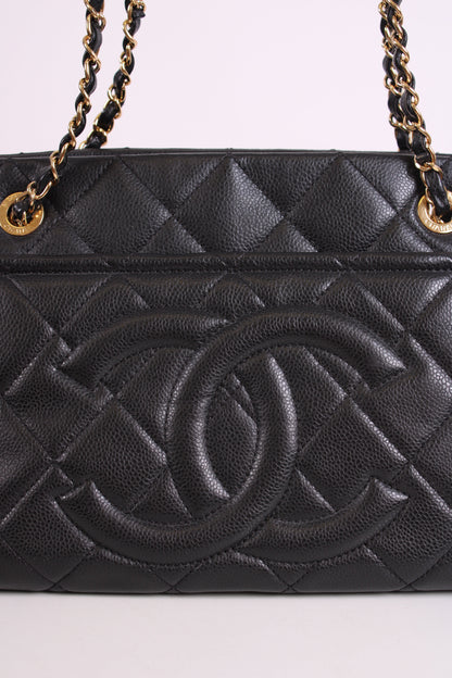 Chanel Timeless CC Caviar Tote Black | O/S, Black
