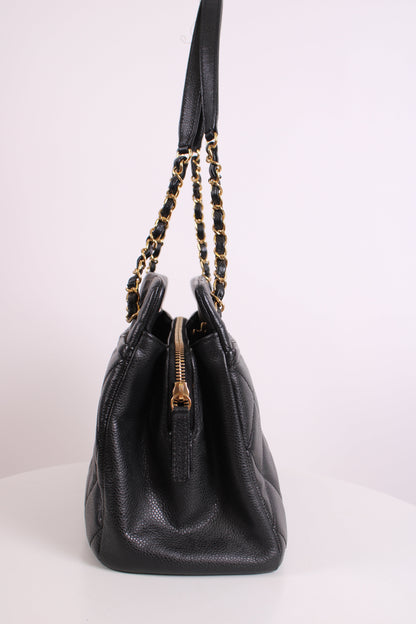 Chanel Timeless CC Caviar Tote Black | O/S, Black