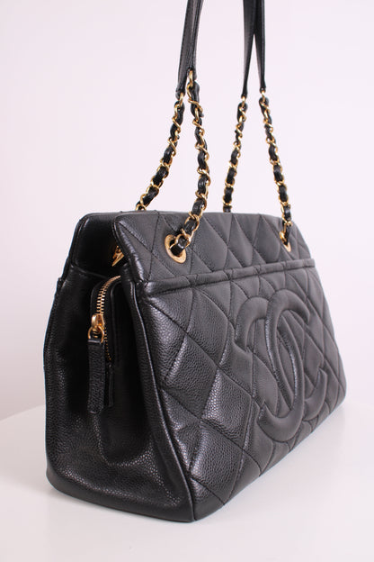 Chanel Timeless CC Caviar Tote Black | O/S, Black