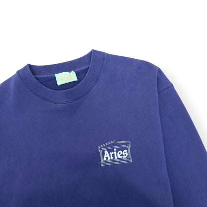 ARIES MINI TEMPLE SWEATSHIRT NAVY M | Medium, Navy