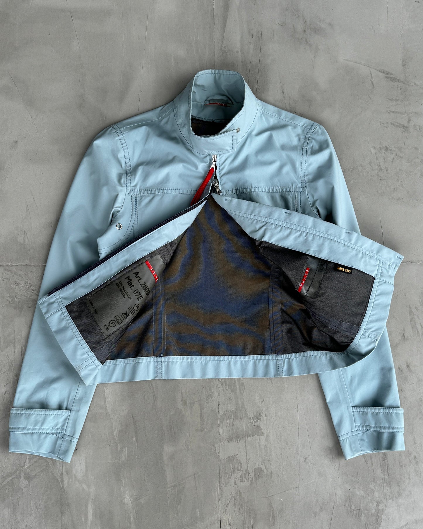 PRADA SPORT 2000'S BABY BLUE GORETEX JACKET - M