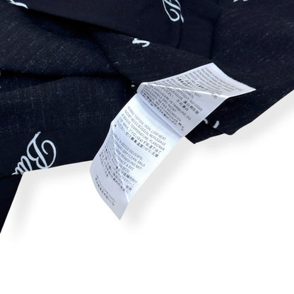 BALENCIAGA MONOGRAM PRINT OVERSIZED SHIRT BLACK / WHITE 34 / XS | XS, Black
